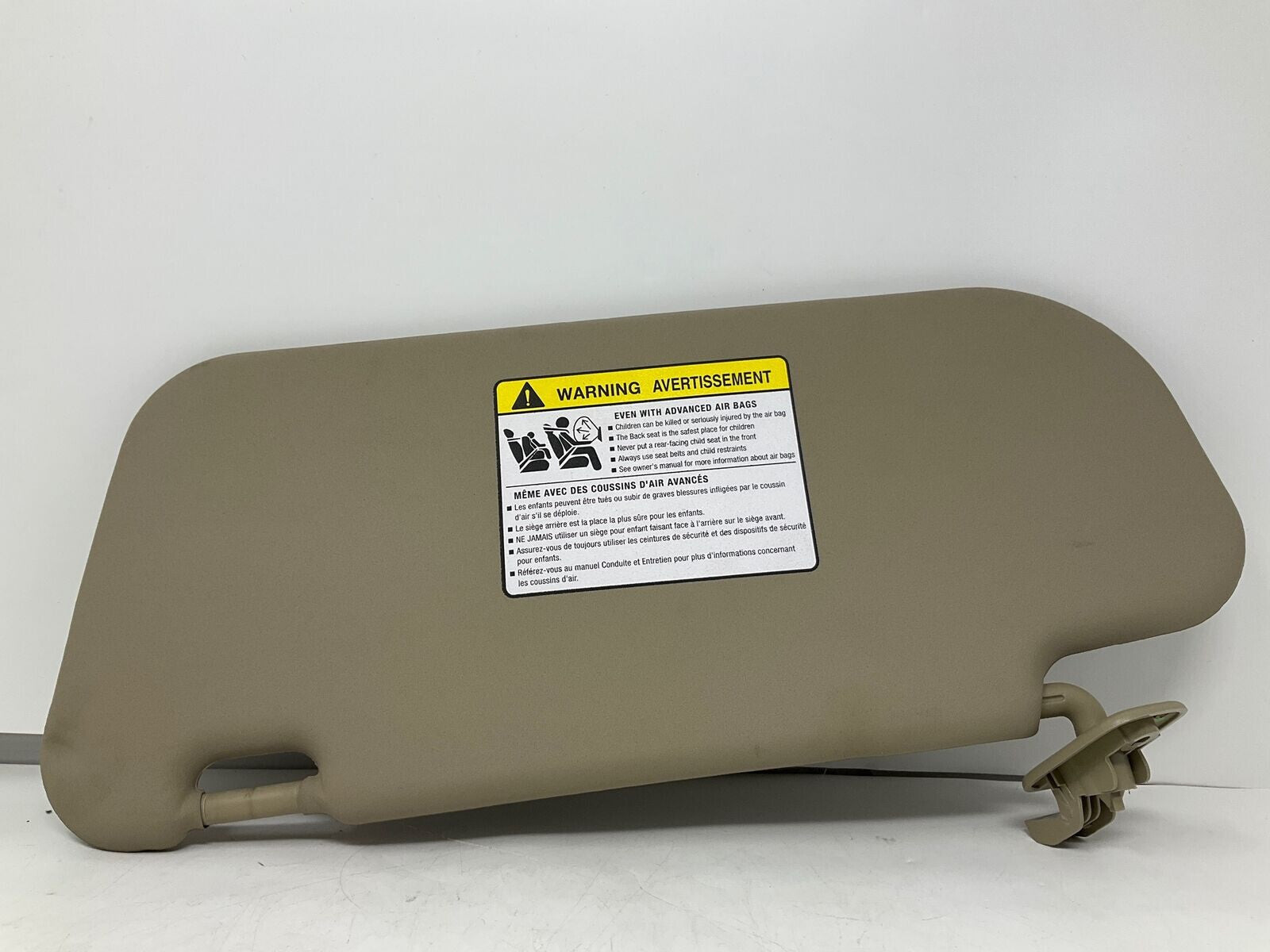 2004-2009 Mazda 3 Passenger Sun Visor Beige OEM D01B52084