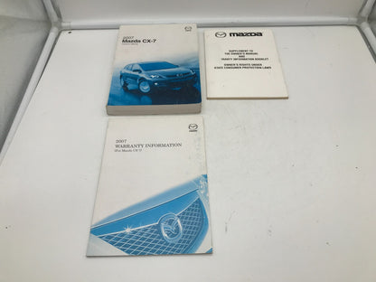 2007 Mazda CX-7 CX7 CX 7 Owners Manual Set OEM E02B65009