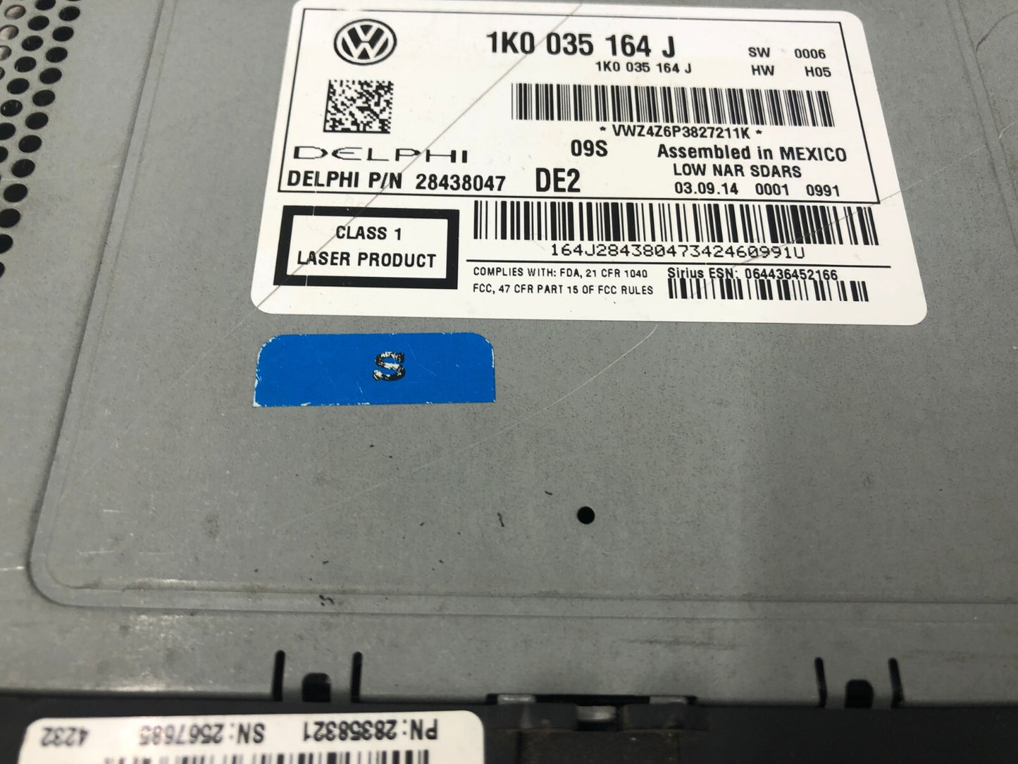 2015-2017 Volkswagen Jetta AM FM CD Player Radio Receiver OEM D02B66001