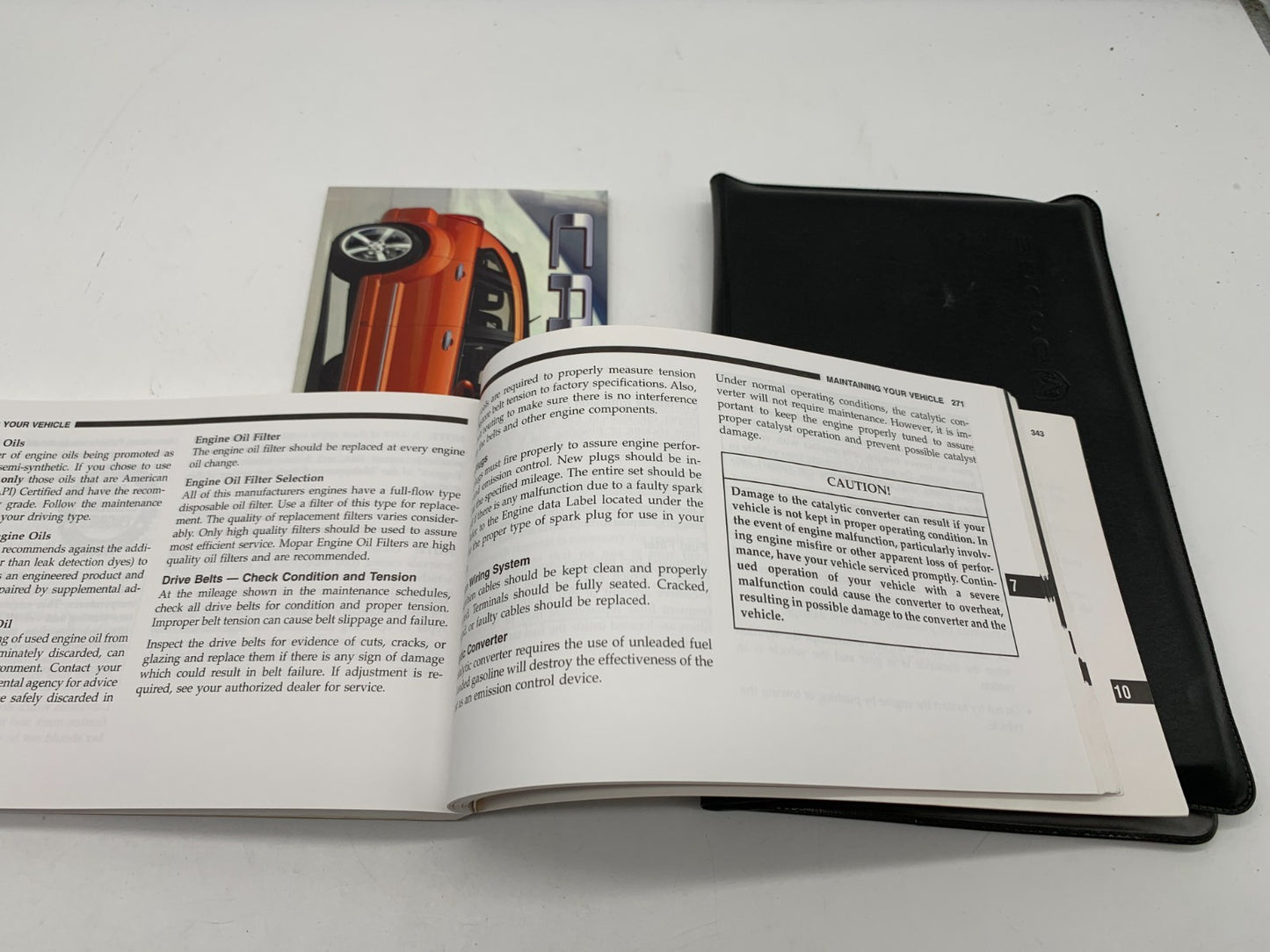 2007 Dodge Caliber Owners Manual Set with Case OEM C02B13060