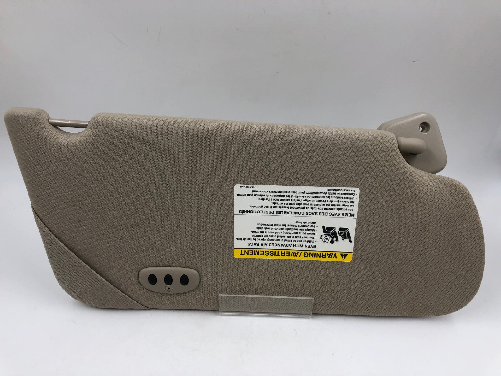 2009-2012 Ford Flex Driver Sun Visor Beige Illuminated OEM C04B19056