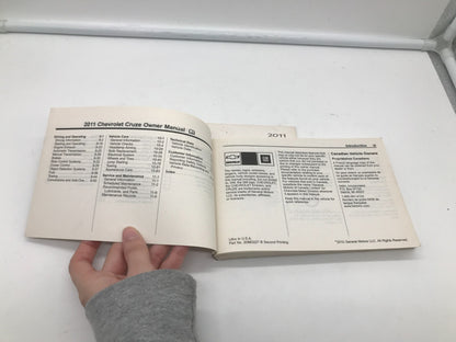 2011 Chevrolet Cruze Owners Manual Set OEM C02B45036