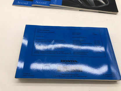 2009 Honda Accord Coupe Owners Manual Set with Case OEM A01B37032