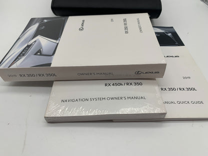 2019 Lexus RX350 RX350L Owners Manual Set with Case OEM D01B41076