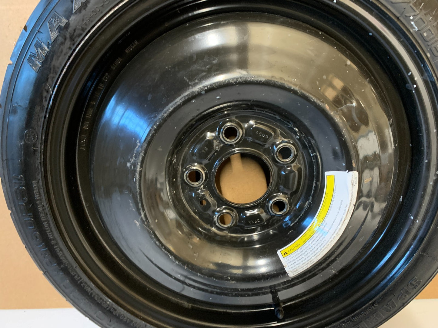 2015-2019 Nissan Sentra 16" Spare Tire Wheel Compact Donut T125/70D16 96M Maxxis