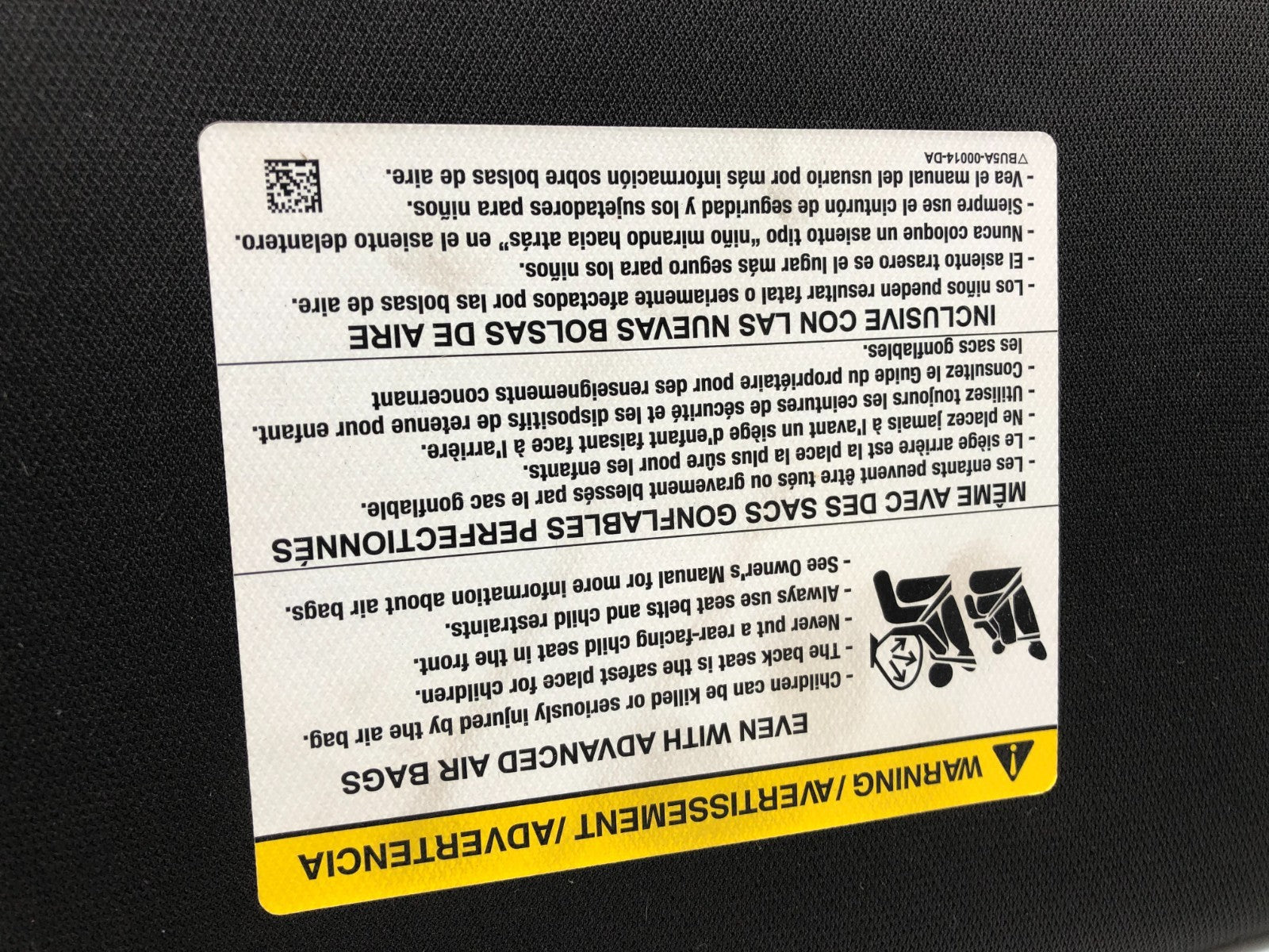 2010-2016 Ford Taurus Passenger Sun Visor Black Illuminated OEM C03B46001