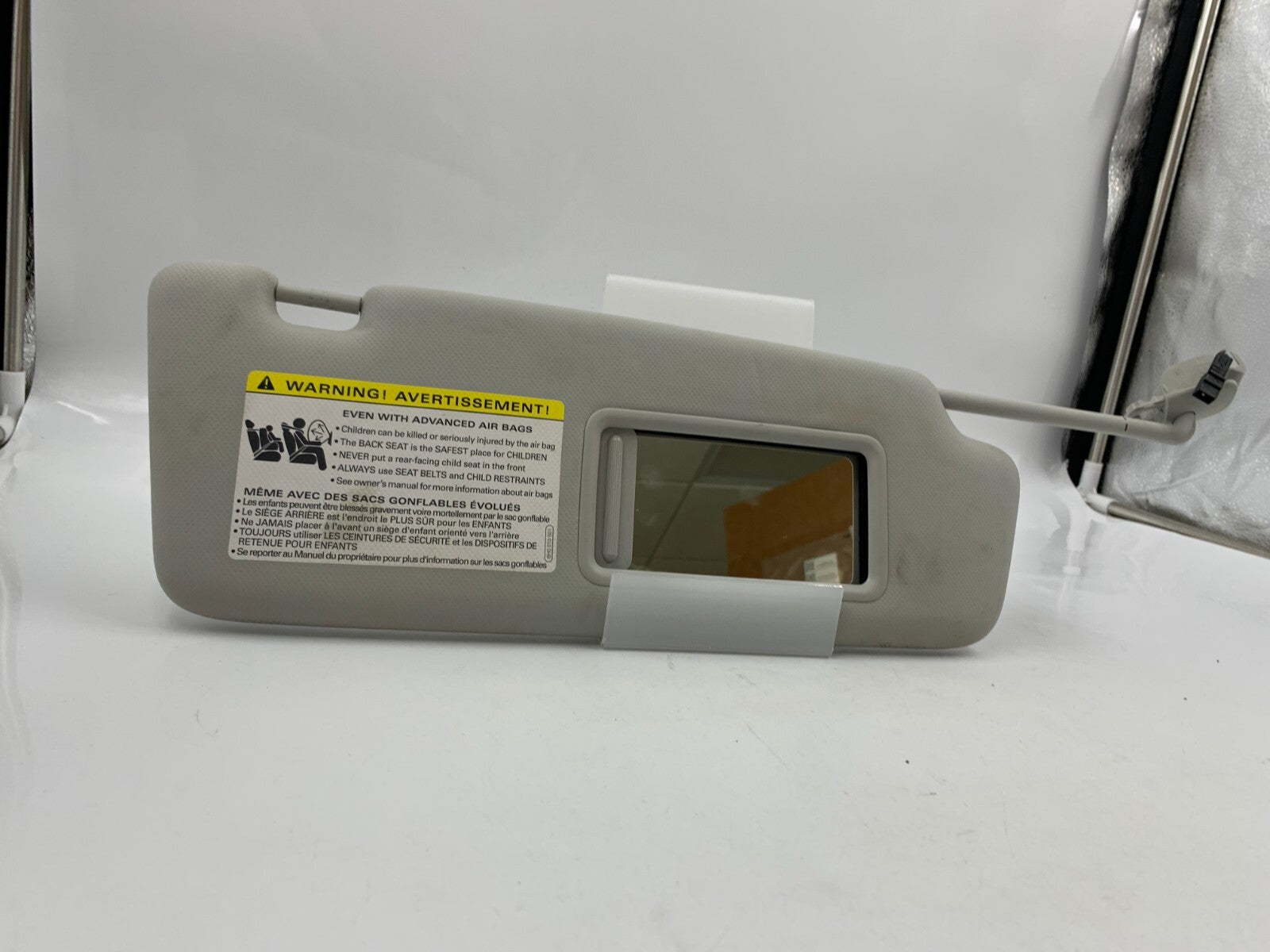 2009-2012 Audi A4 Passenger Sun Visor Gray Illuminated OEM B01B53008