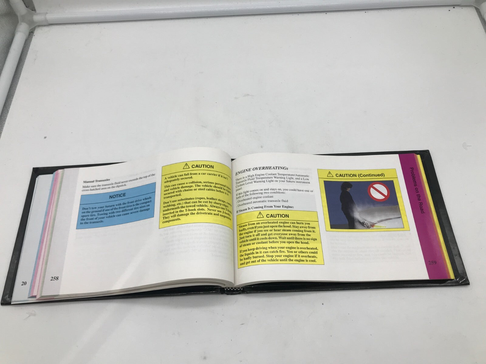 2001 Saturn S Series Owners Manual OEM E03B29047