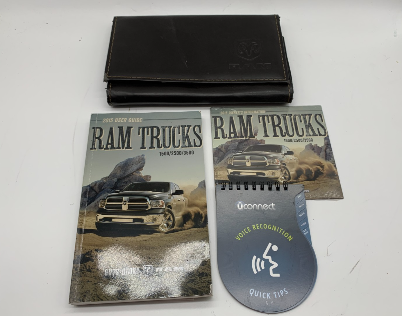 2015 Ram 1500 Owners Manual Users Guide Set with Case OEM B01B04047