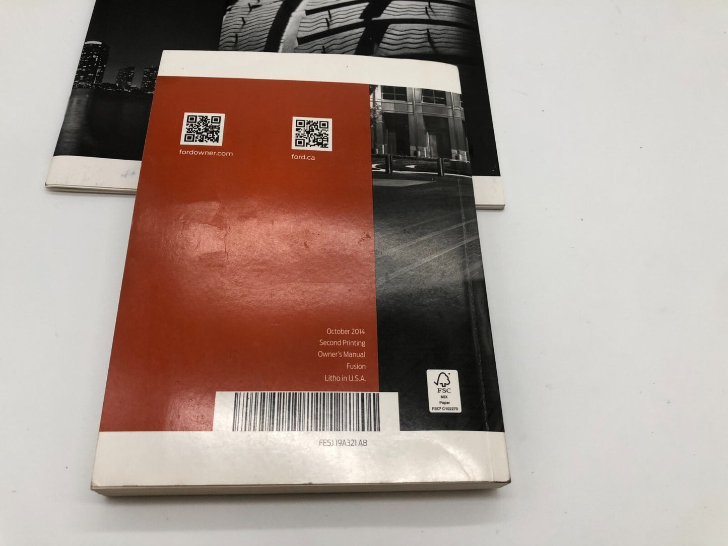 2015 Ford Fusion Owners Manual Set with Case OEM A02B50001