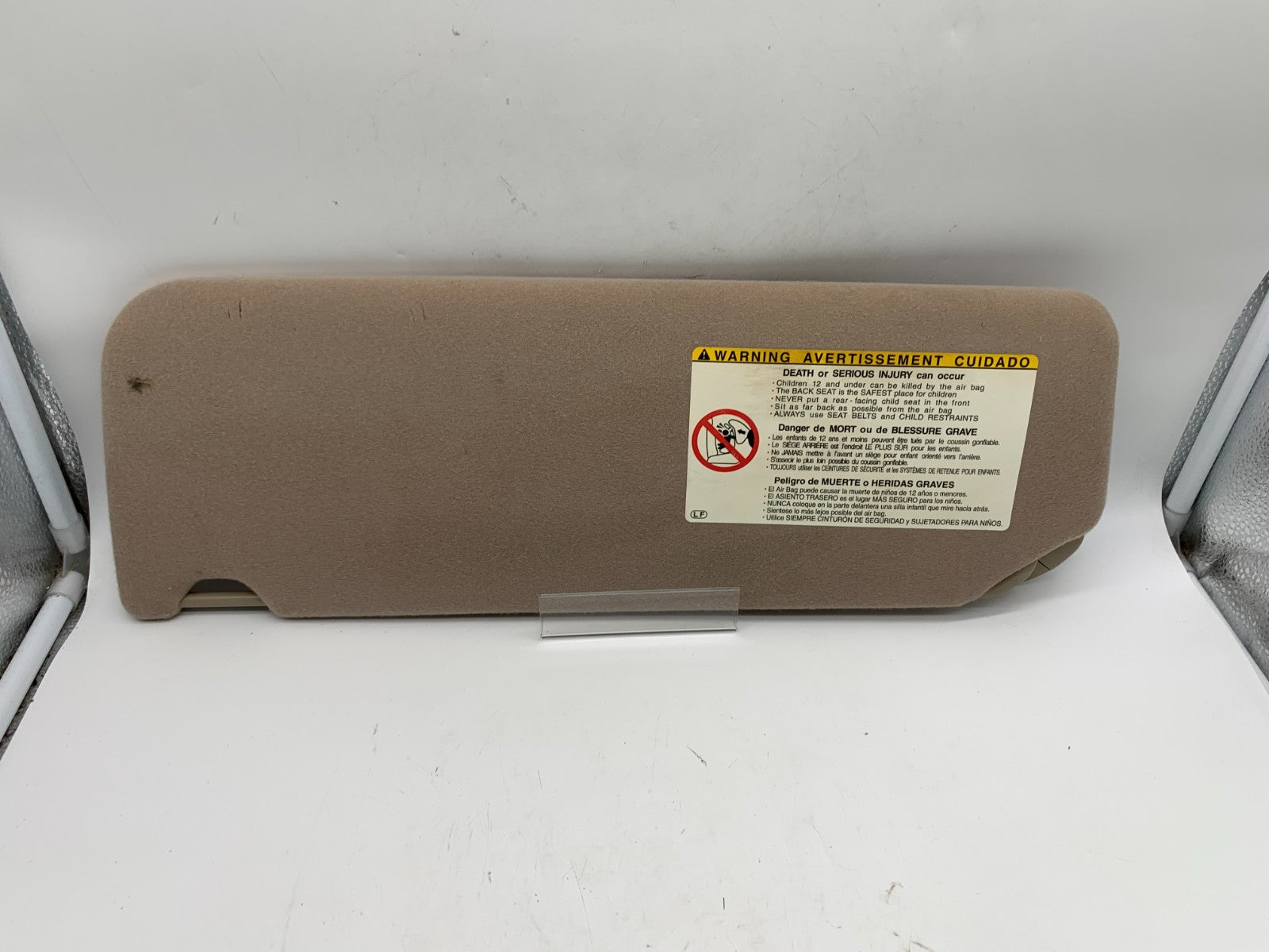 2004 Toyota Sienna Passenger Sun Visor Tan Illumination OEM A04B42002
