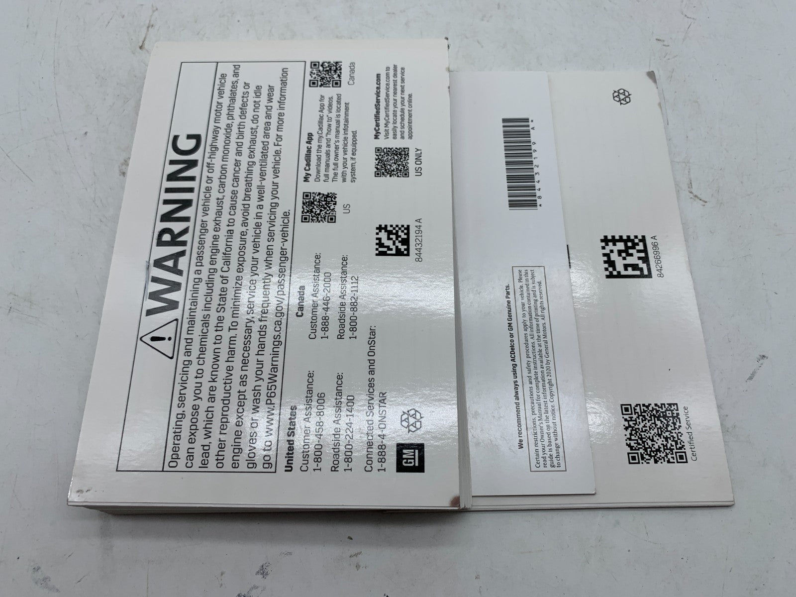 2021 Cadillac CT4 CT 4 Owners Manual Set OEM A03B37010