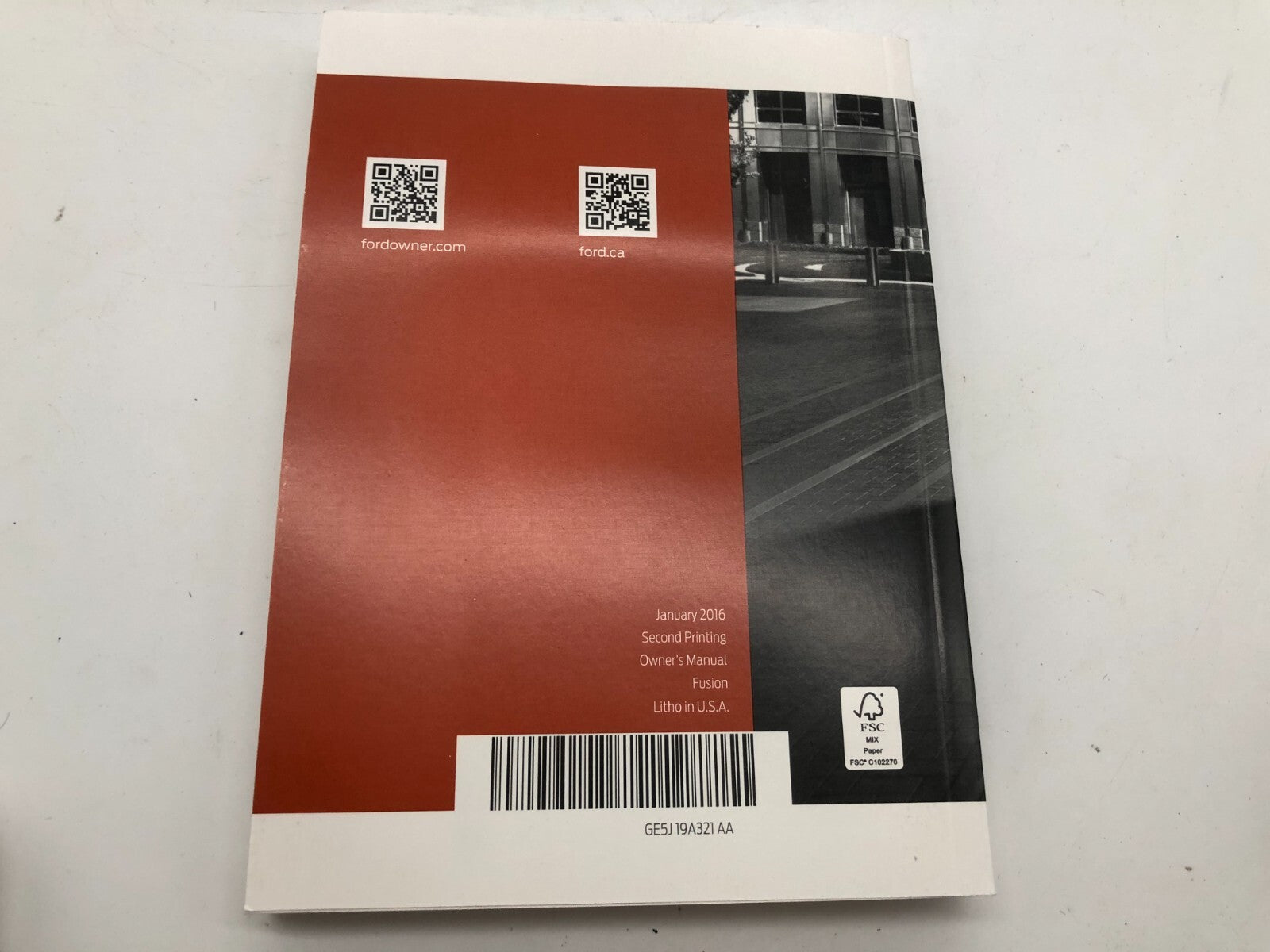 2016 Ford Fusion Owners Manual Set with Case OEM D03B67014