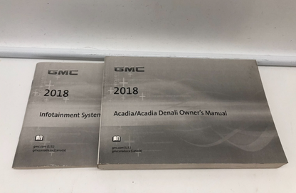 2018 GMC Acadia Owners Manual Set OEM B03B11060