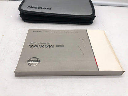 2005 Nissan Maxima Owners Manual with Case OEM A01B02004