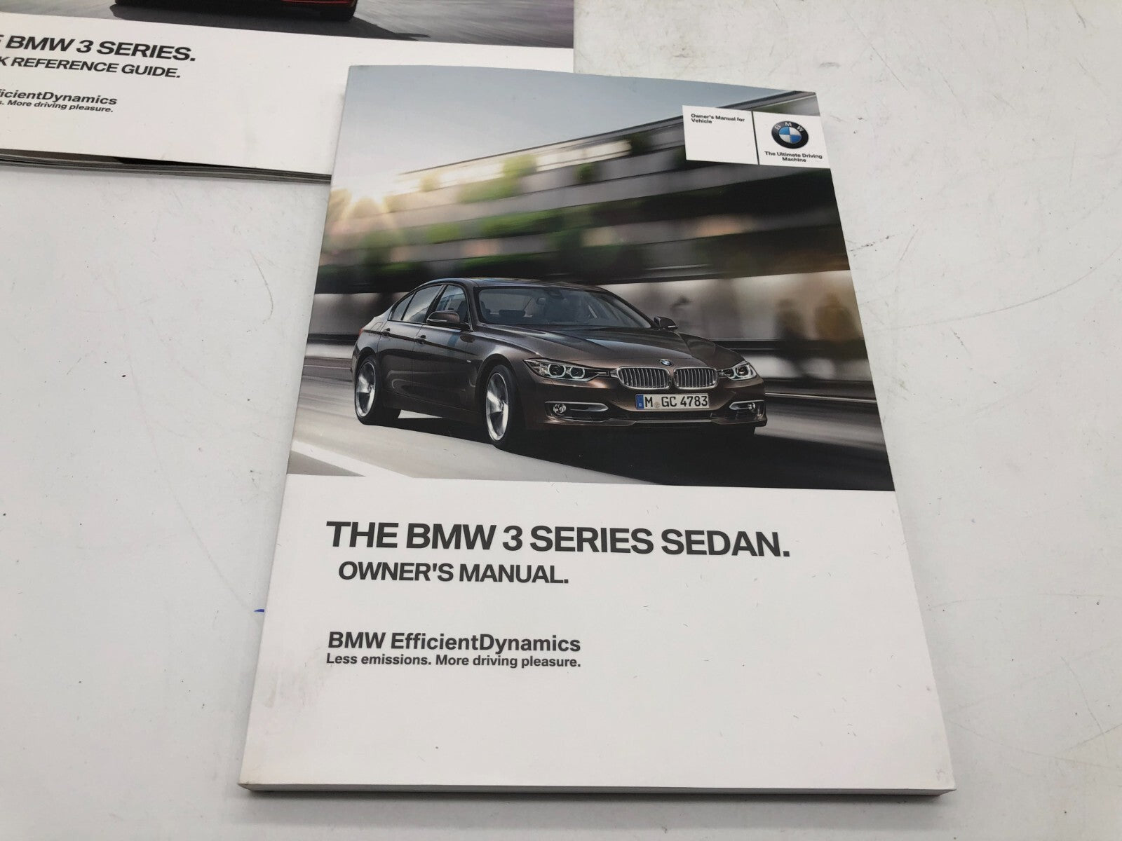 2012 BMW 3 Series Owners Manual Set with Case OEM E02B40066
