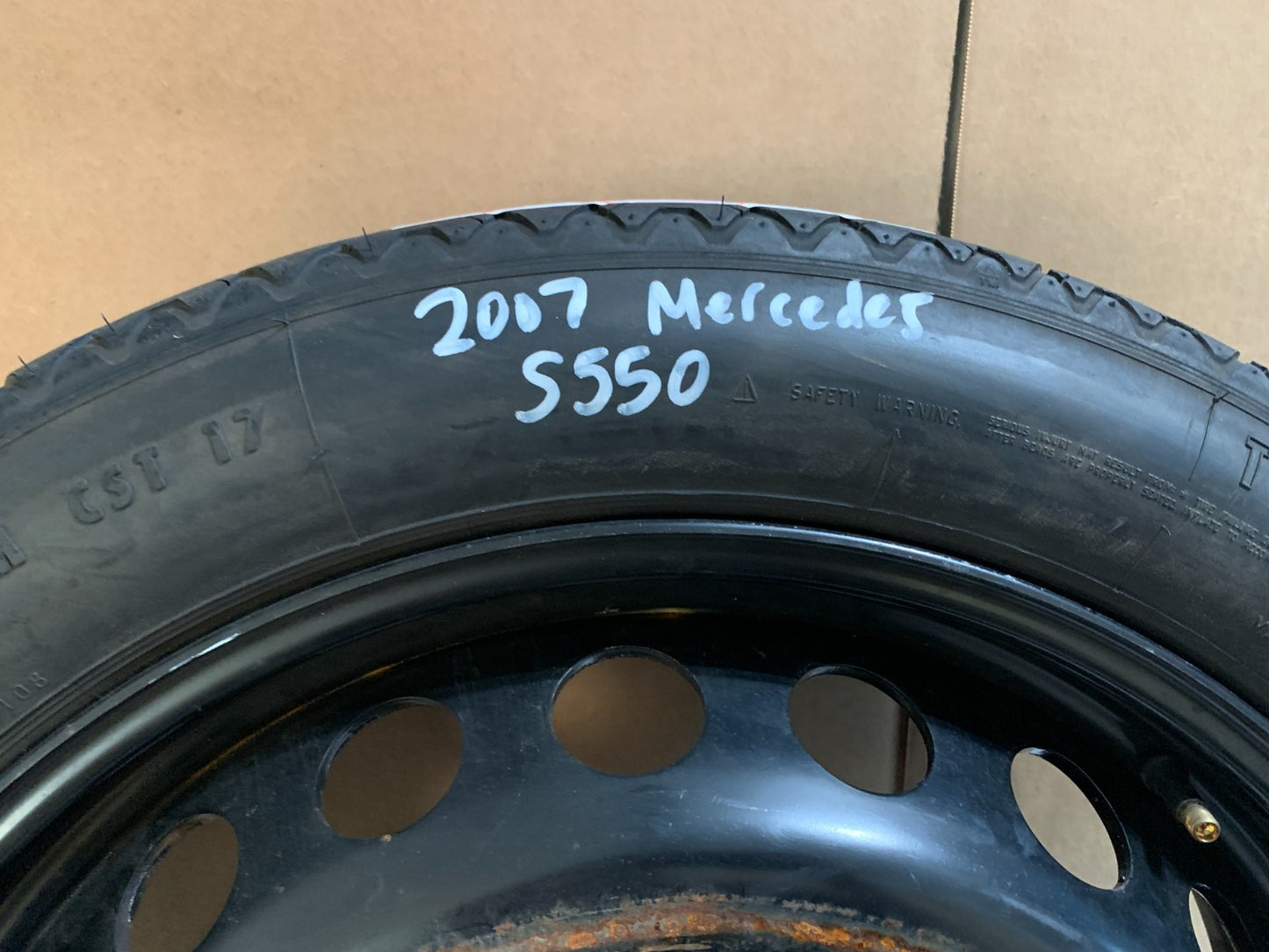 2007-2014 Mercedes Benz S550 19" Spare Tire Wheel Compact Donut T155/70R19