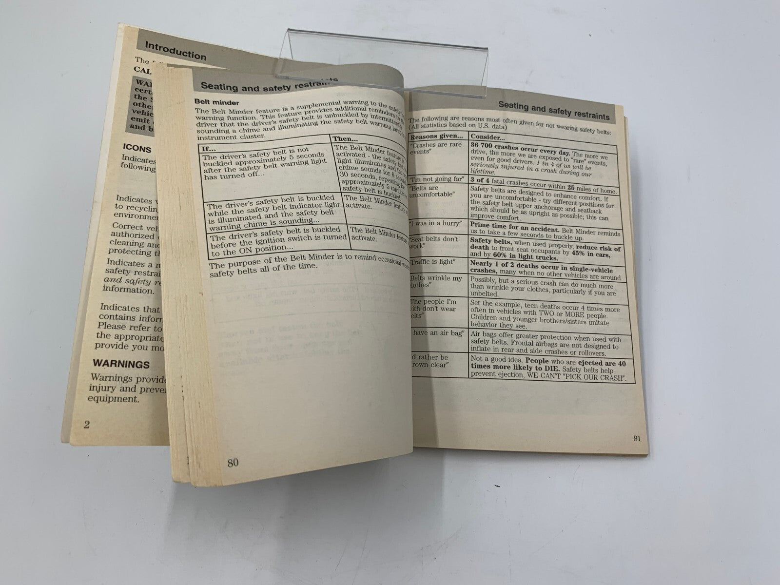 2001 Mazda Tribute Owners Manual with Case OEM C02B52065