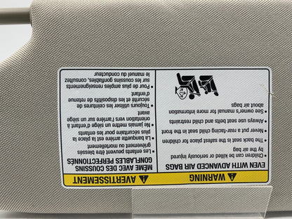 2013-2019 Nissan Altima Passenger Sun Visor Gray Illumination OEM A04B48004