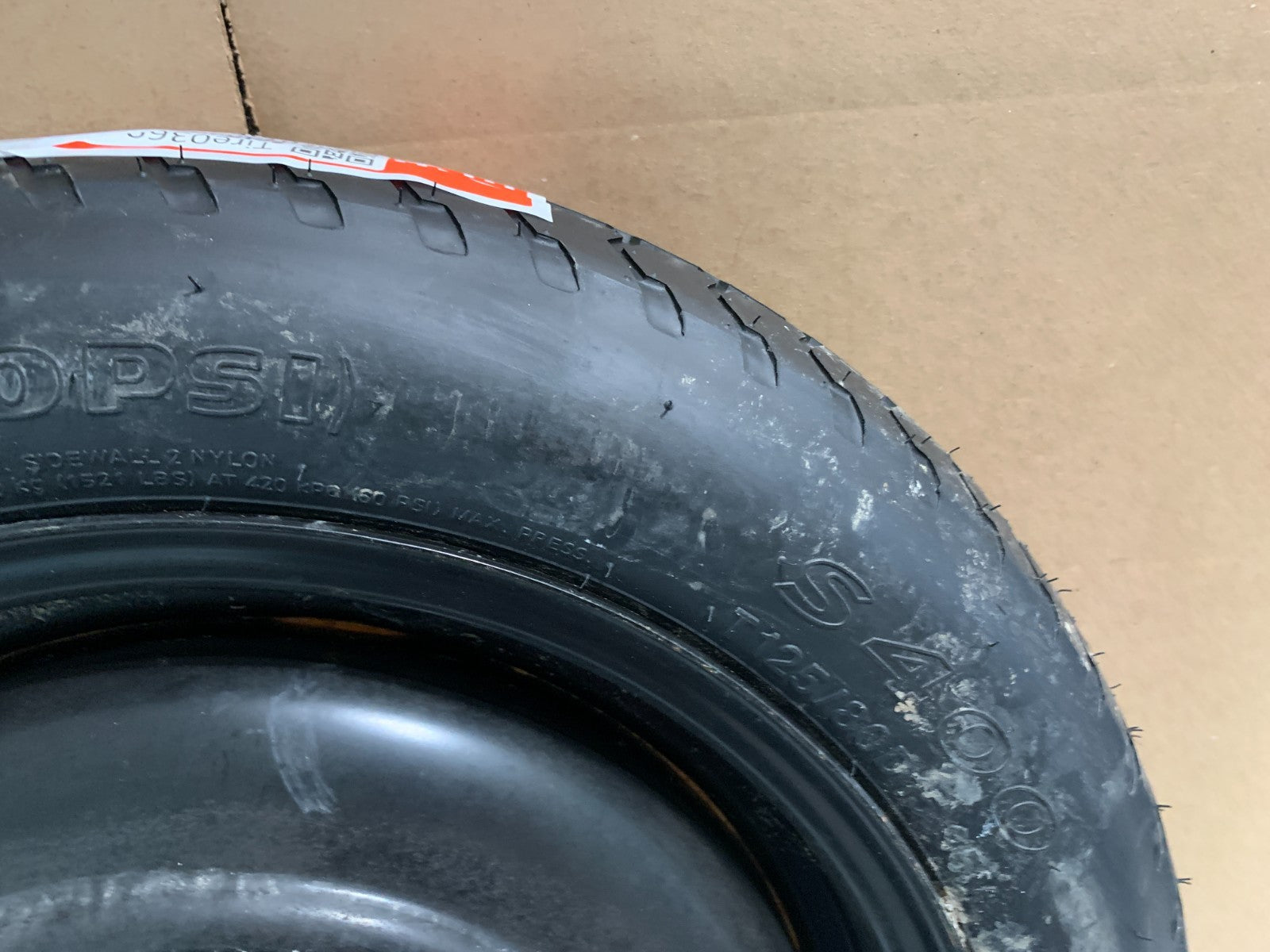 2013-2020 Hyundai Elantra 15" Spare Tire Compact Donut T125/80D15 Emergency