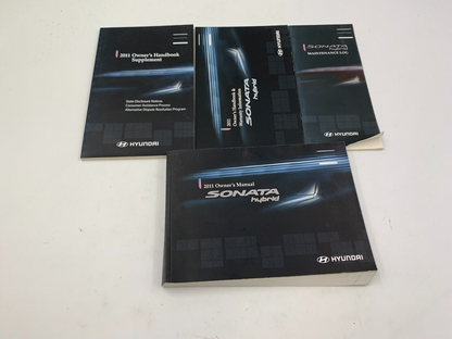 2011 Hyundai Sonata Hybrid Owners Manual with Leather Case OEM B02B38084