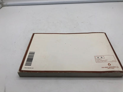 2009 Subaru Impreza Owners Manual OEM D02B03001