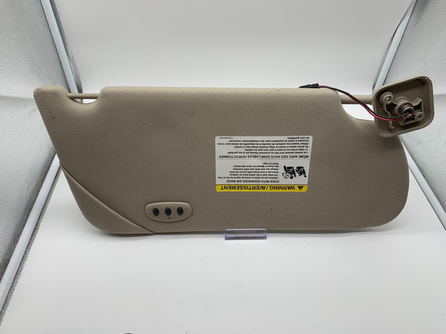 2009-2012 Ford Flex Driver Sun Visor Gray Illuminated OEM C04B23011