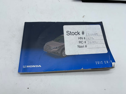 2012 Honda CRV CR-V Owners Manual Set with Case OEM R01B24015