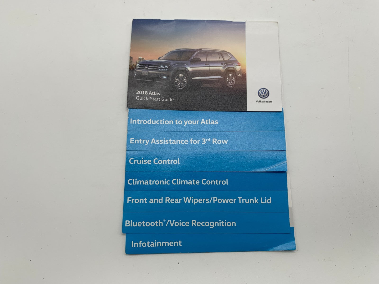 2018 Volkswagen Atlas Owners Manual Set with Case OEM B03B52005