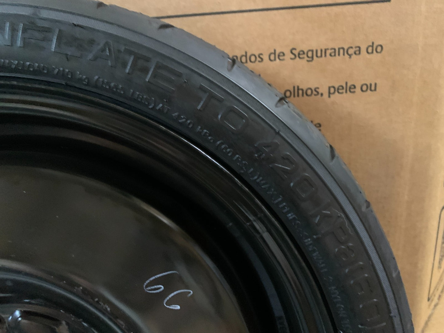 2015-2019 Nissan Sentra 16" Spare Tire Wheel Compact Donut T125/70D16