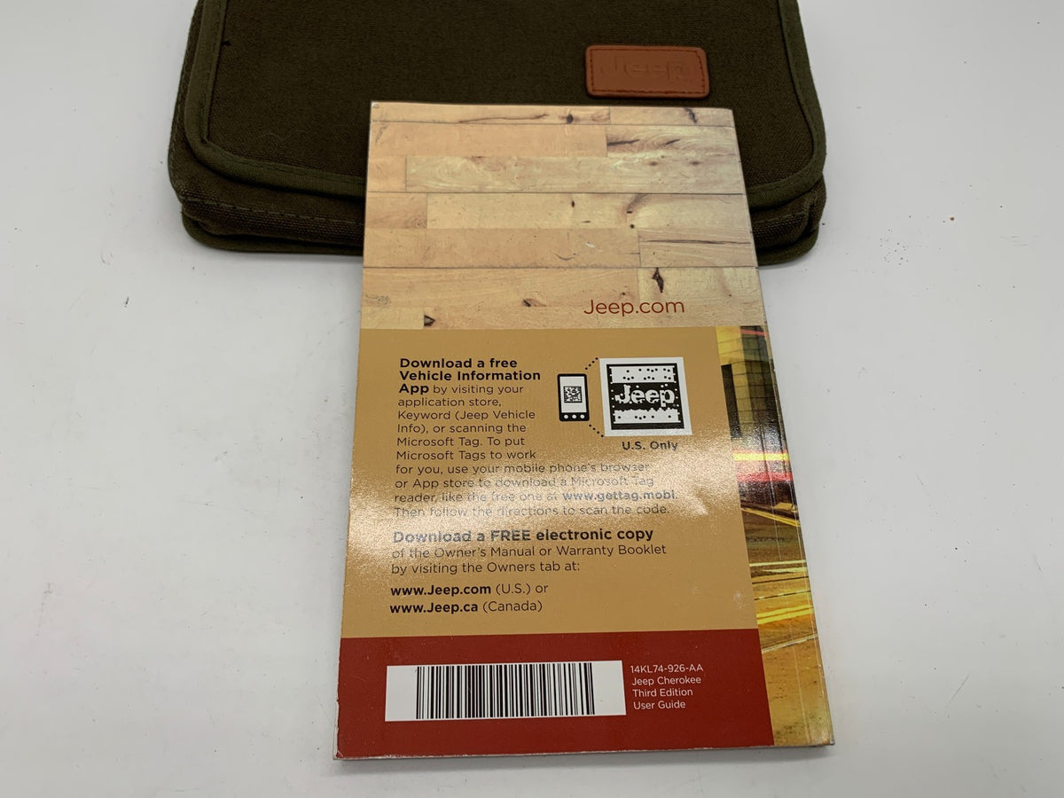 2014 Jeep Cherokee Owners Manual Set with Case OEM R01B12026