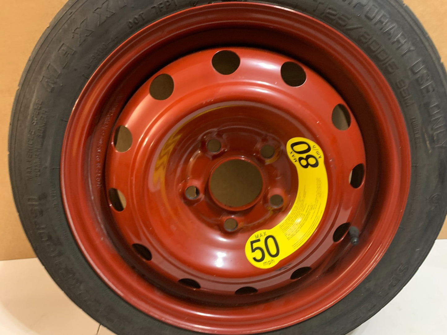 2013-2020 Hyundai Elantra 15" Spare Tire with Jack Kit Compact Donut T125/80D15