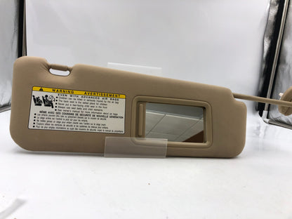 2007-2009 Lexus ES350 Passenger Sun Visor Tan OEM  A01B30023