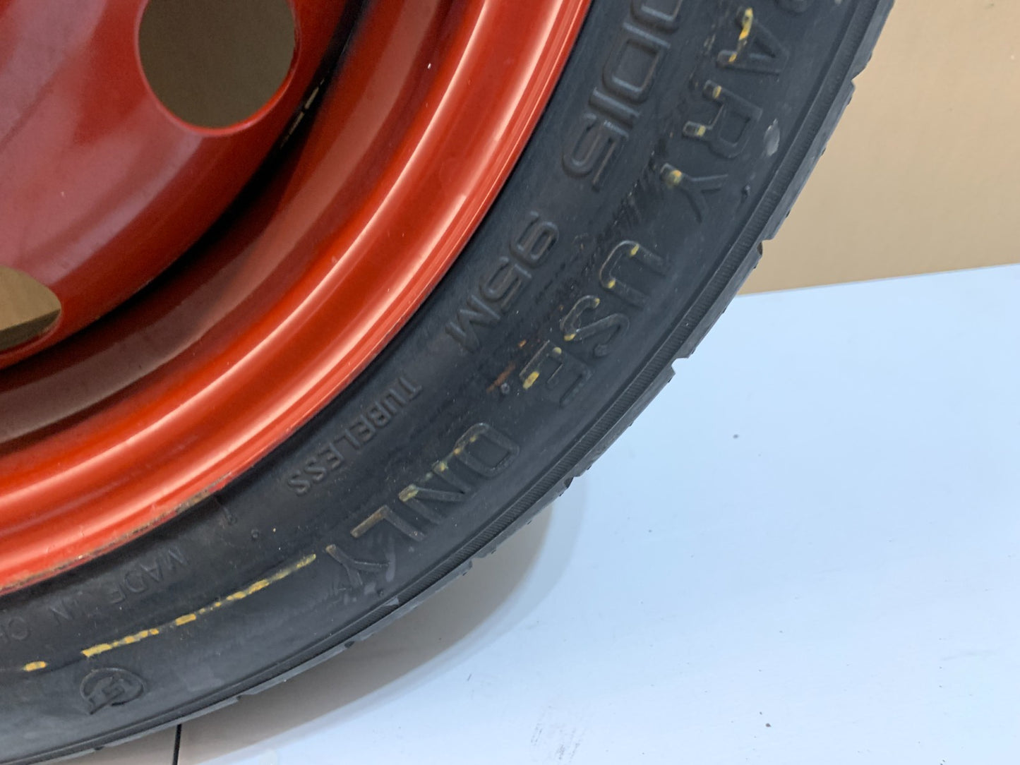2010-2020 Kia Forte 15" Spare Tire Compact Donut Wheel T125/80D15 OEM