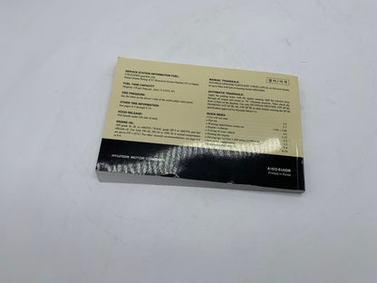 2006 Hyundai Accent Owners Manual OEM R01B37035
