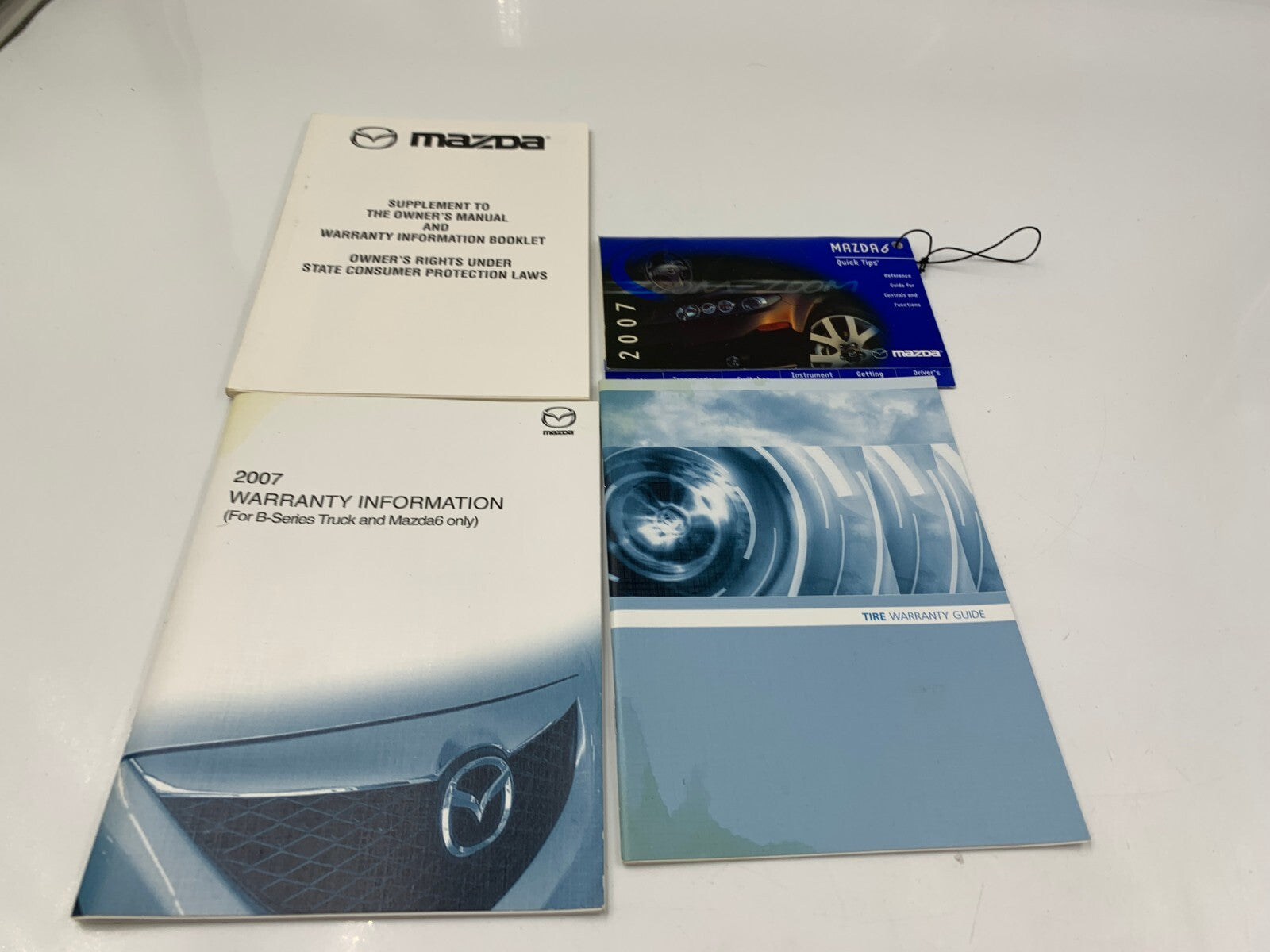 2007 Mazda 6 Owners Manual Set with Case OEM B04B40088