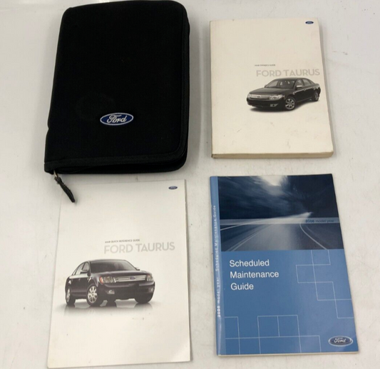 2008 Ford Taurus Owners Manual Set with Case OEM A04B28039
