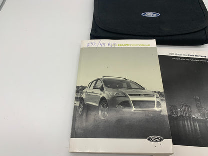 2013 Ford Escape Owners Manual Set with Case OEM A02B50021