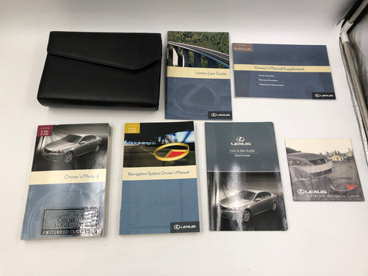 2006 Lexus IS350 IS250 Owners Manual Set with Case OEM D02B64005