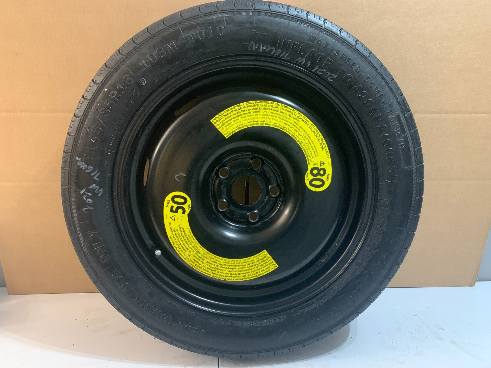 2018-2024 Volkswagen Tiguan 18" Emergency Spare Tire Compact Donut T145/85R18