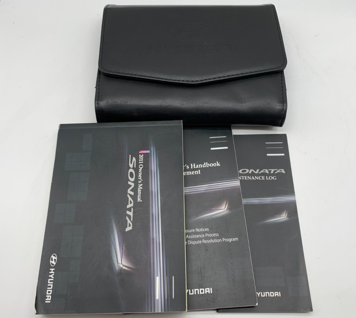 2011 Hyundai Sonata Owners Manual Set with Case OEM C03B29012