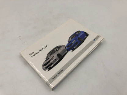 2013 Subaru Impreza WRX STI Owners Manual OEM B02B26053