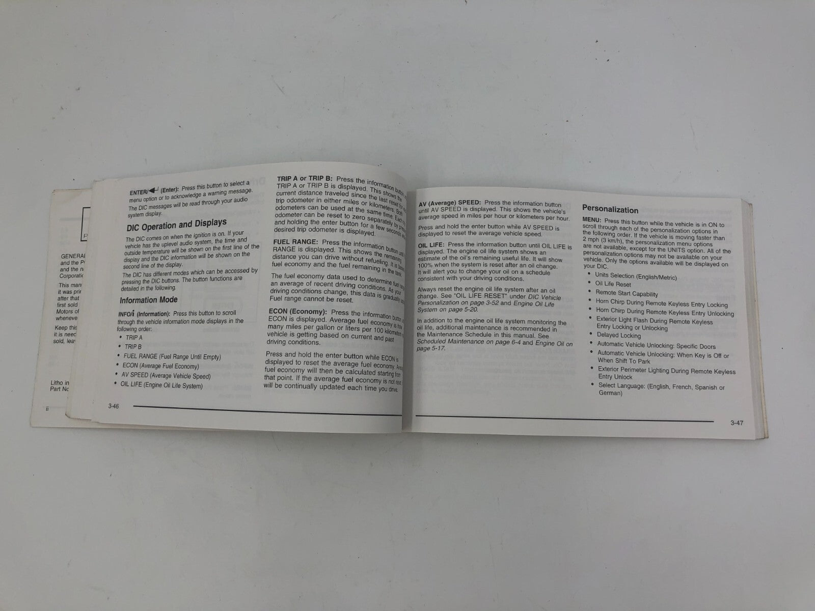 2006 Pontiac G6 Owners Manual OEM C01B07012