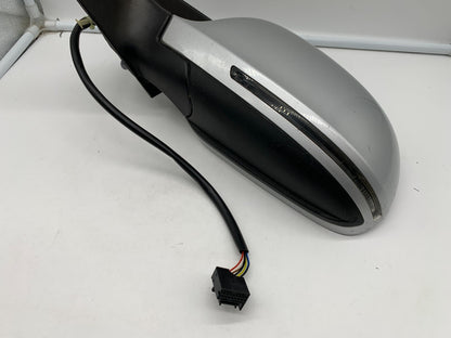 2009 Audi A4 Driver Side View Power Door Mirror Silver OEM
