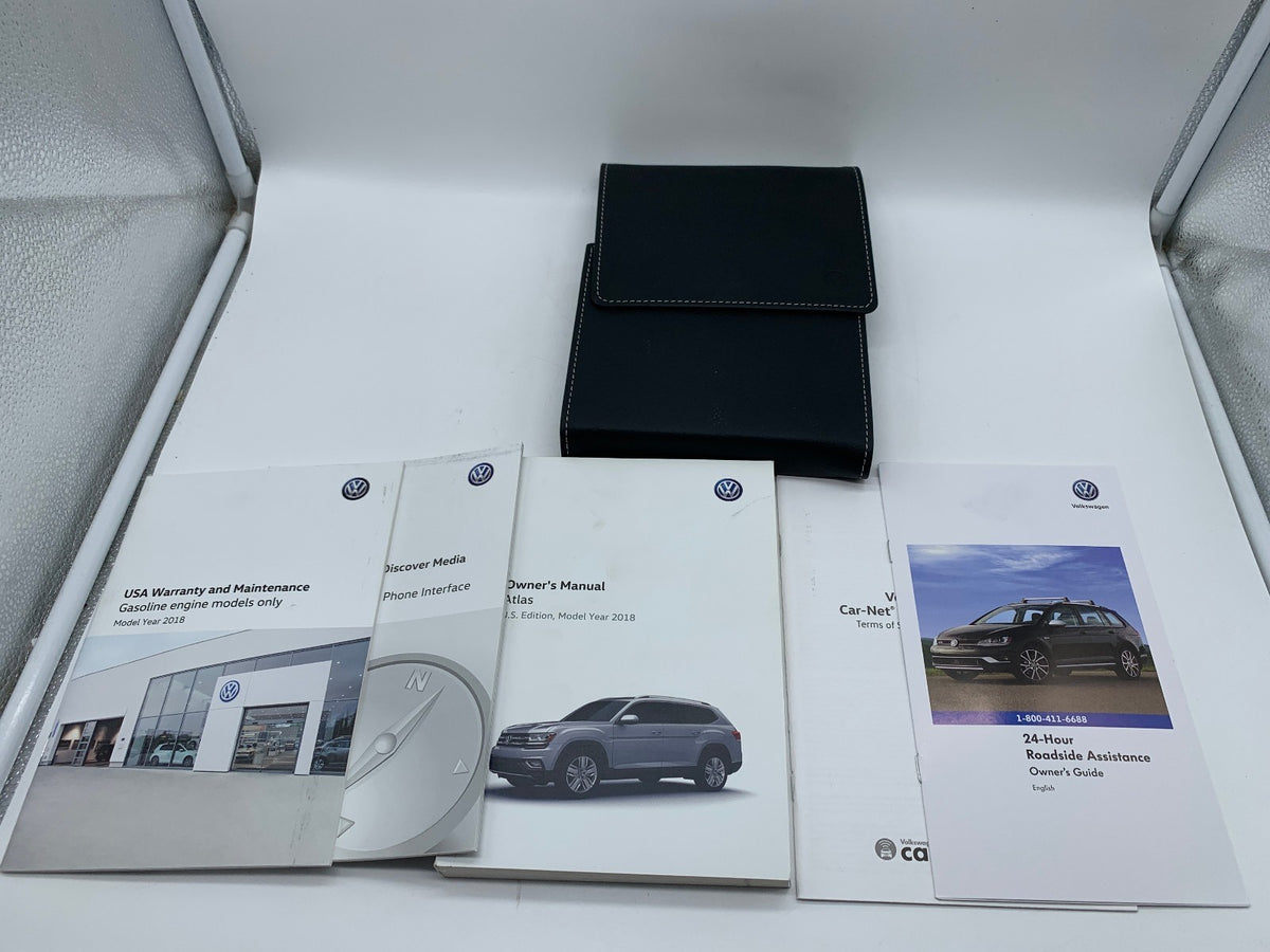 2018 Volkswagen Atlas Owners Manual Set with Case OEM R01B14020
