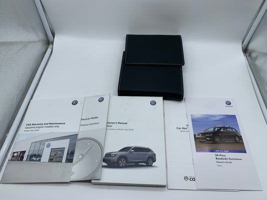 2018 Volkswagen Atlas Owners Manual Set with Case OEM R01B14020