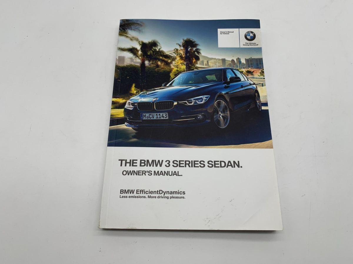 2017 BMW 3 Series Owners Manual Set with Case OEM R01B04008