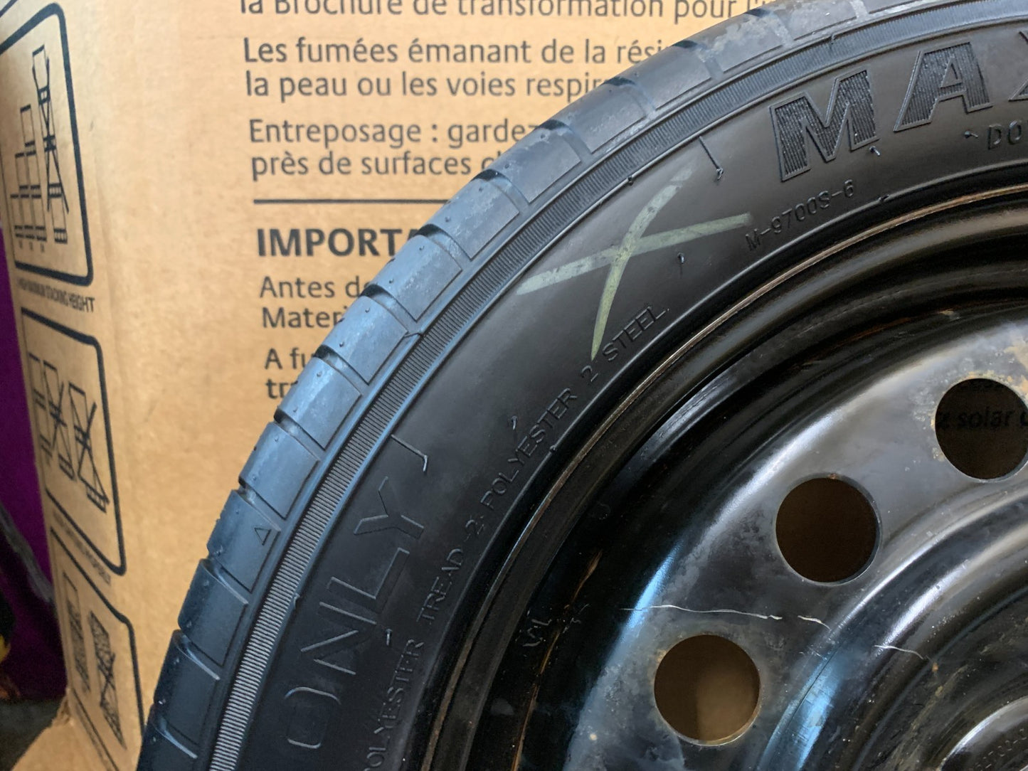 2015-2017 Chrysler 200 17" Emergency Spare Tire Compact Donut T145/70R17