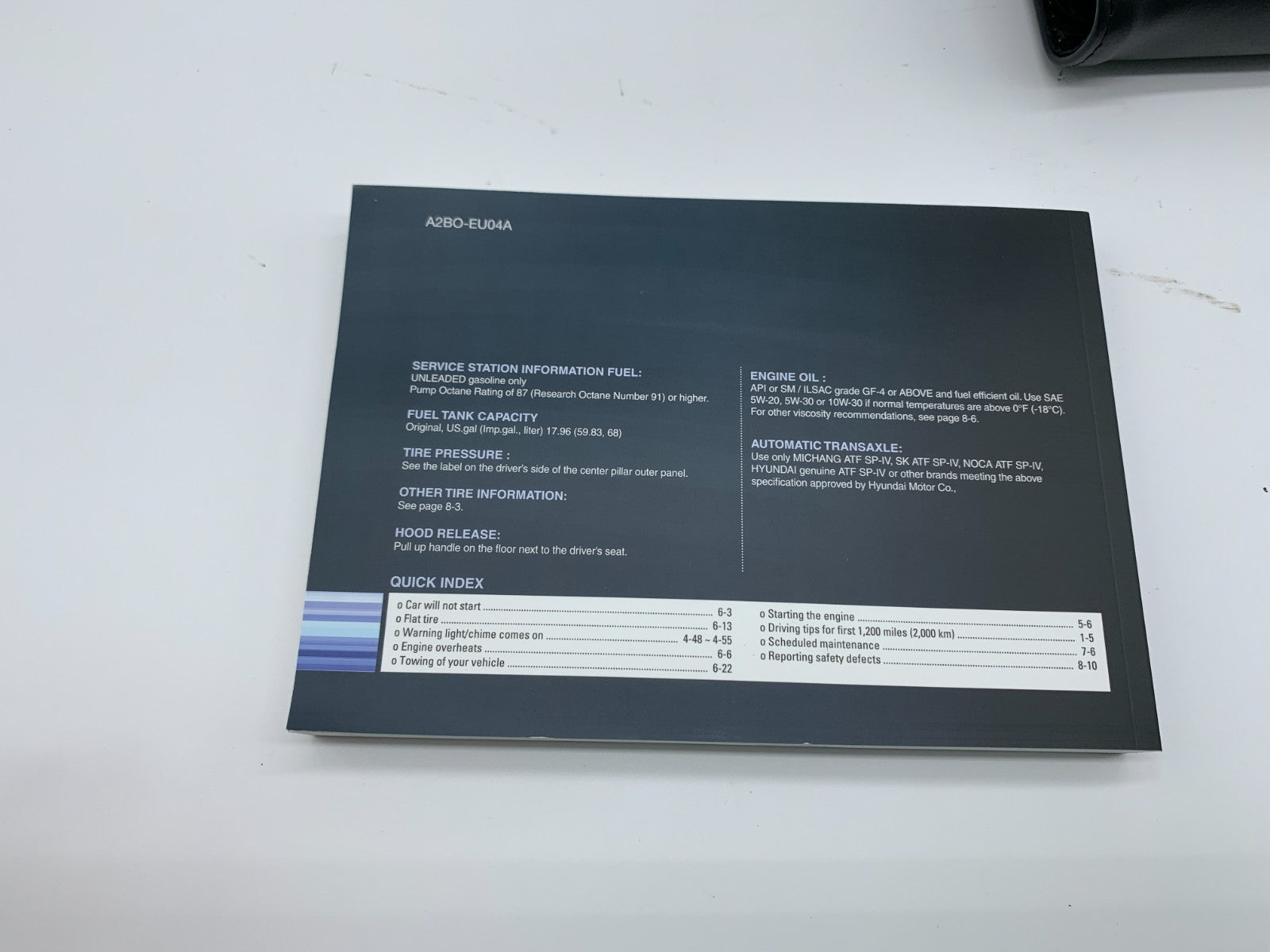 2010 Hyundai Santa FE Owners Manual Set with Case OEM B04B49013