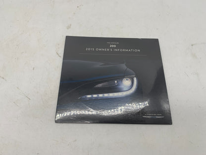 2015 Chrysler 200 Owners Manual Set with Case OEM A01B52094